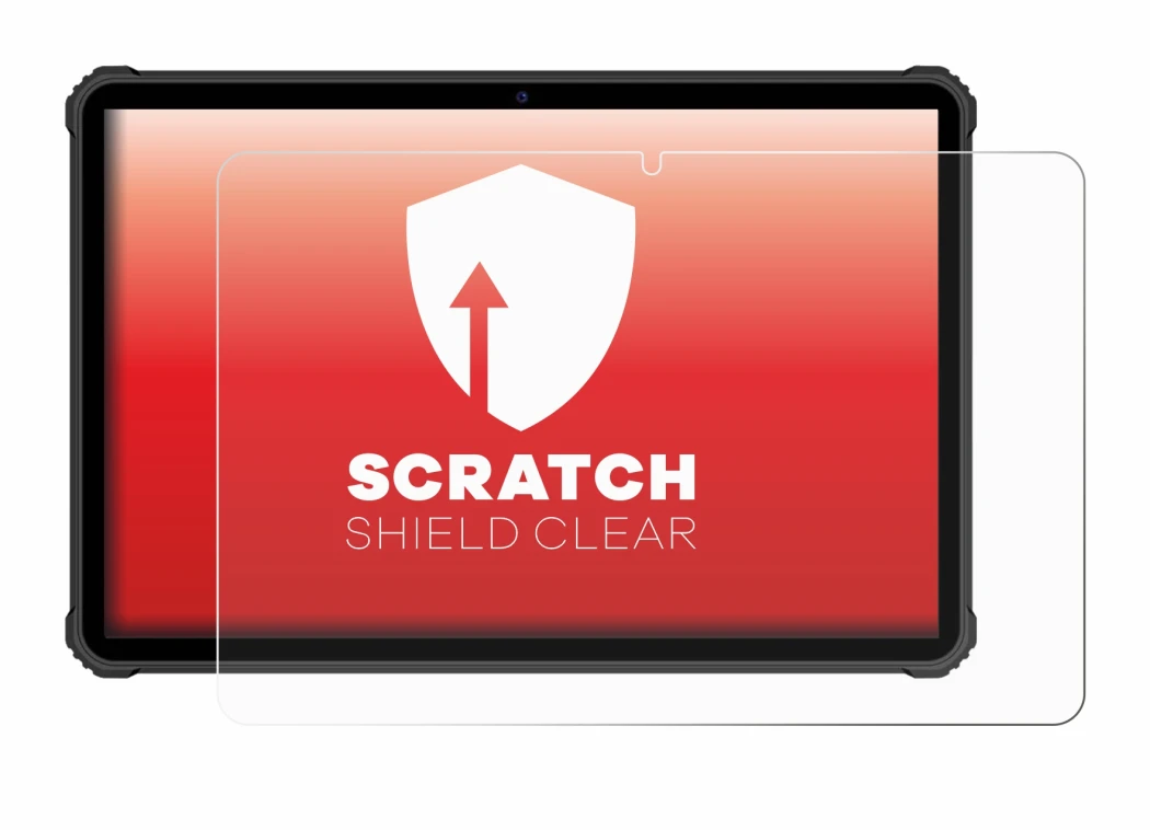 Image of the device Oukitel RT5 with a wide variety of screen protectors.