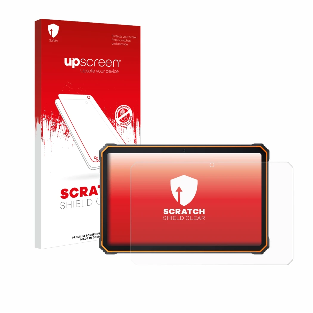 Front side of a product packaging with the brand logo upscreen. Next to it is the device Blackview Active 8 Pro 10.36