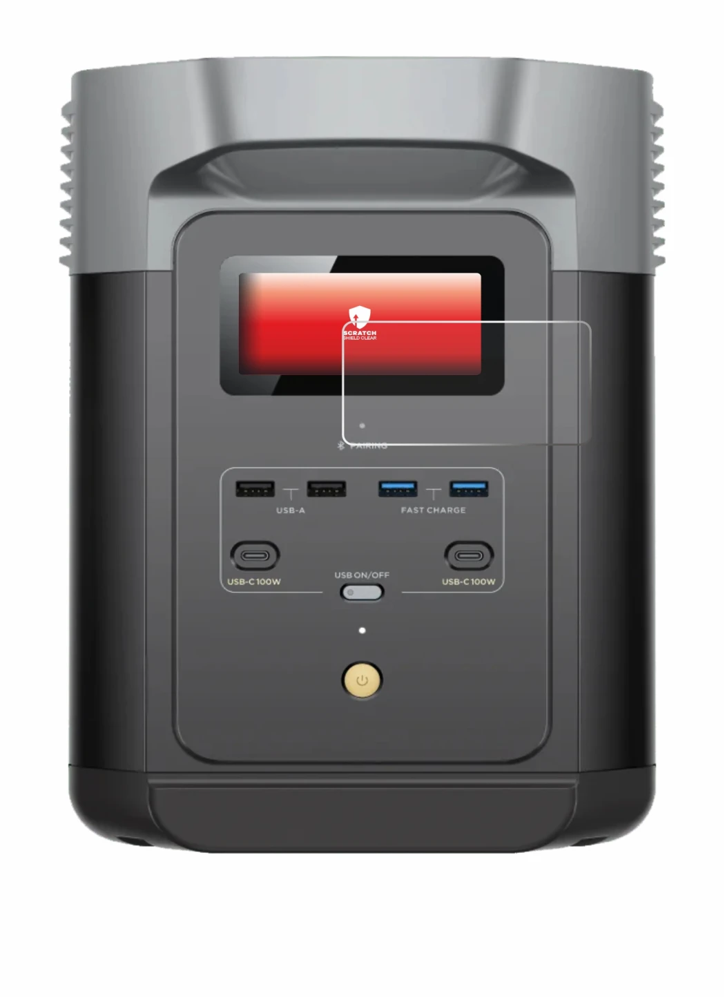 Image of the device EcoFlow DELTA 2 with a wide variety of screen protectors.