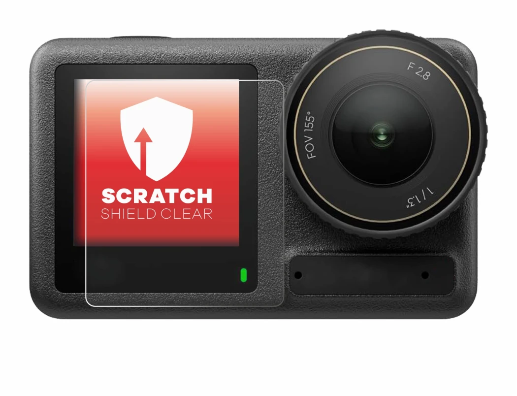 Image of the device DJI Osmo Action 4 (Front display) with a wide variety of screen protectors.