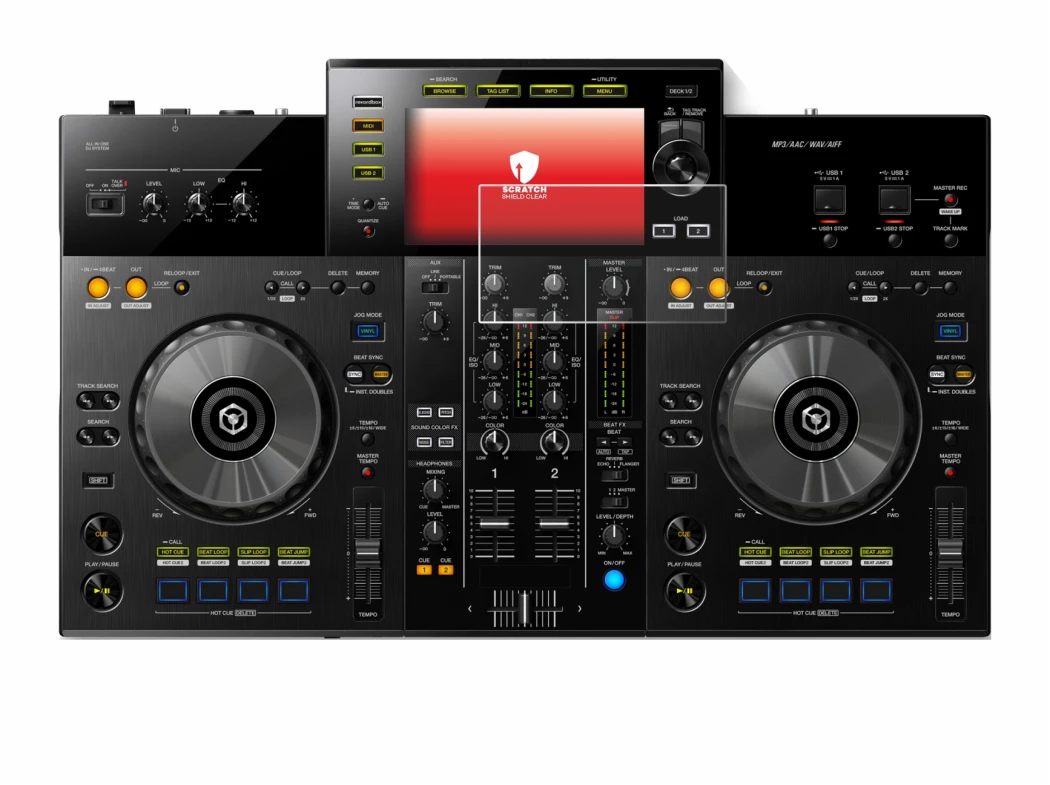 Image of the device Pioneer XDJ -RR with a wide variety of screen protectors.