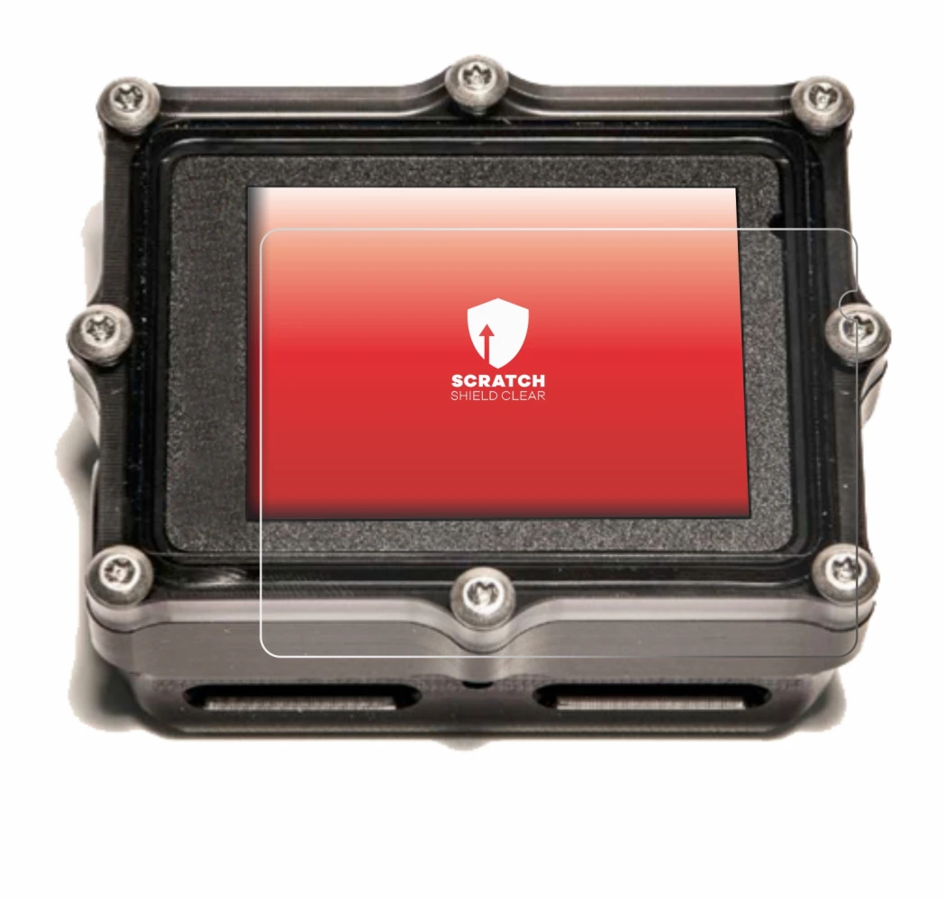 Image of the device Shearwater Petrel 2 dive computer with a wide variety of screen protectors.