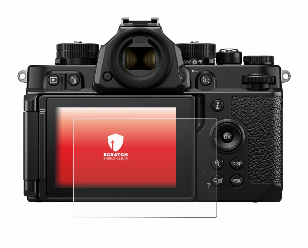 Image of the device Nikon Z F with a wide variety of screen protectors.