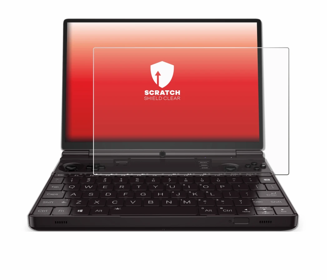 Image of the device GPD Win Max 2 2023 with a wide variety of screen protectors.