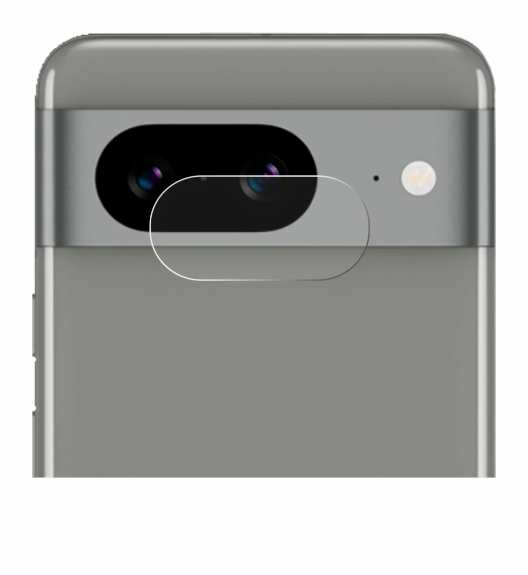 Image of the device Google Pixel 8 (ONLY Camera Lens) with a wide variety of screen protectors.