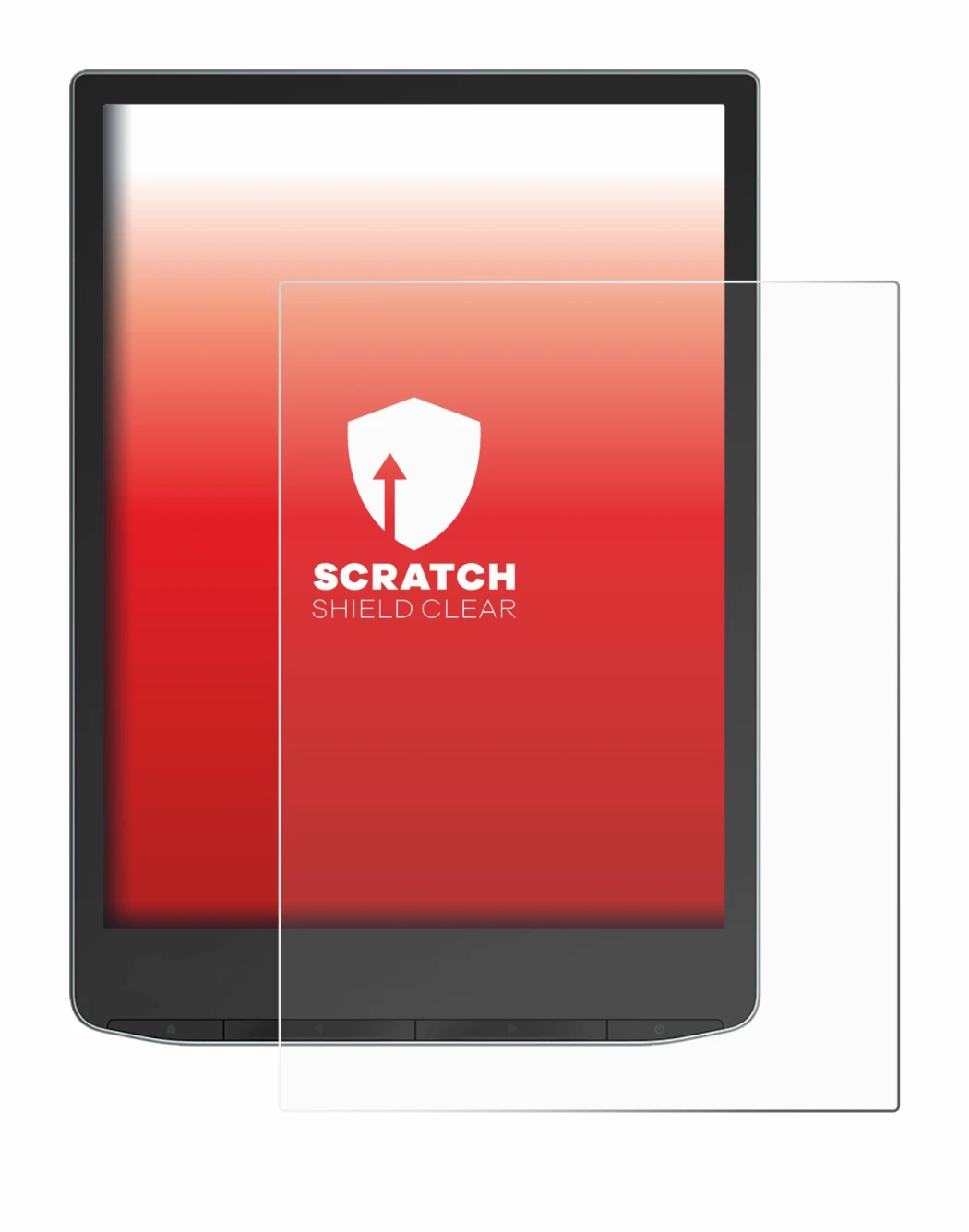 Image of the device PocketBook InkPad Color 3 with a wide variety of screen protectors.