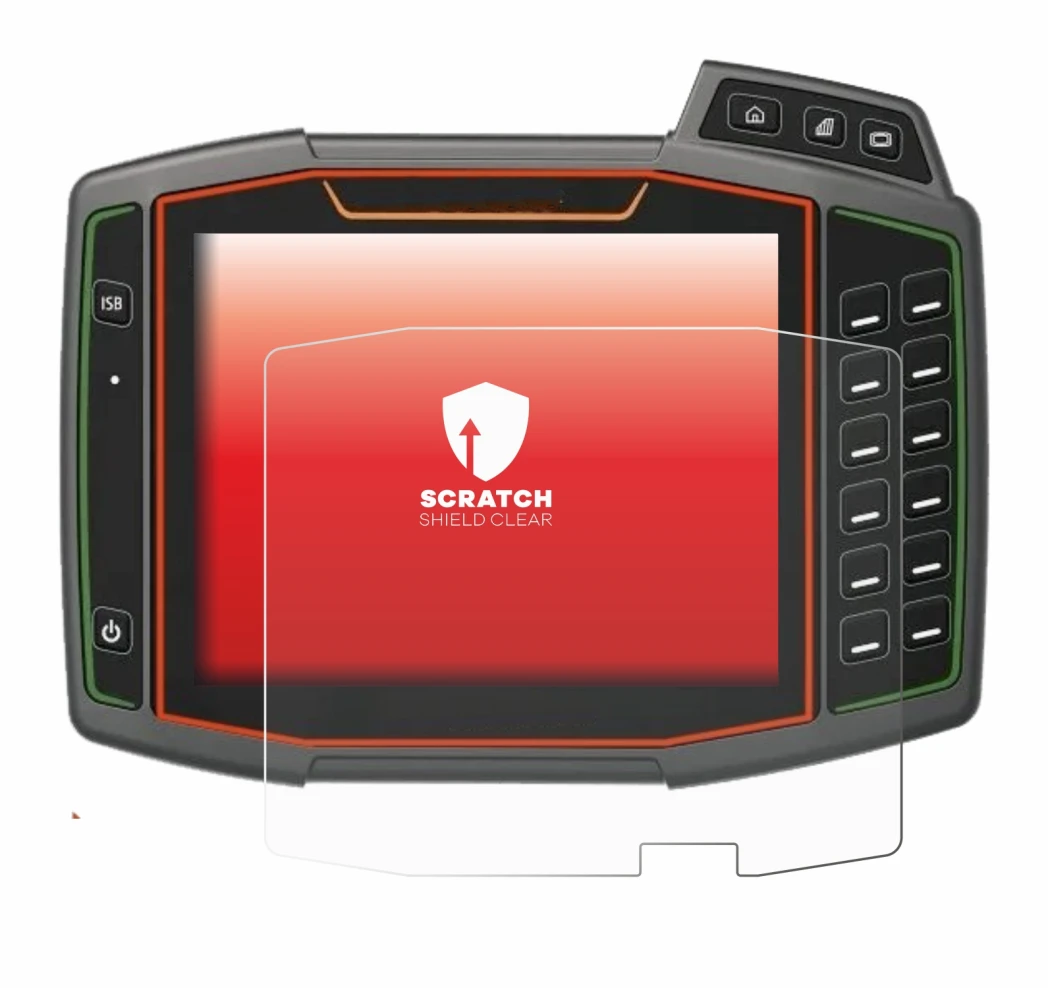 Image of the device Amazone AmaTron 4 with a wide variety of screen protectors.