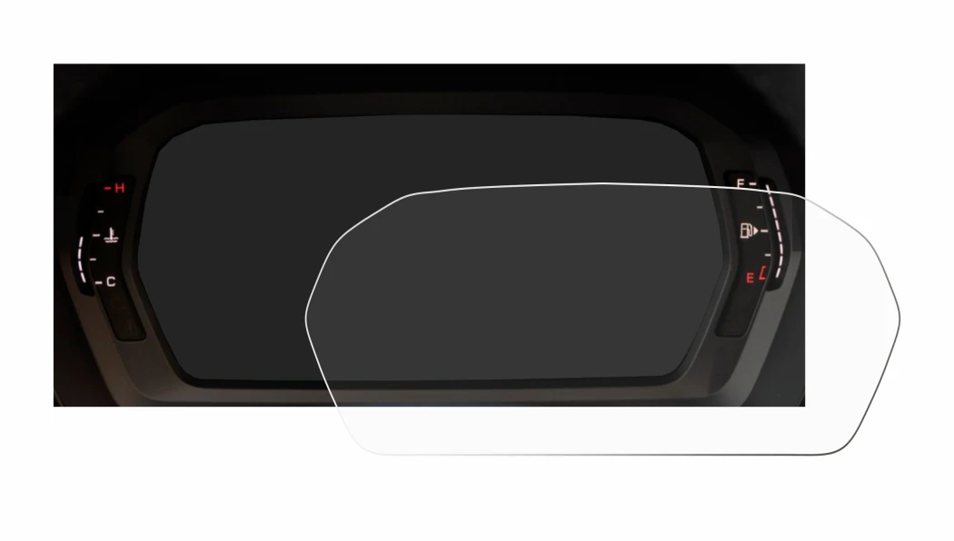 Image of the device Audi A3 2023 Virtual cockpit with a wide variety of screen protectors.
