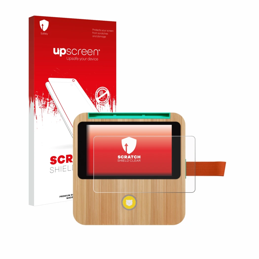 Front side of a product packaging with the brand logo upscreen. Next to it is the device tigerbox Touch Plus shown with the co