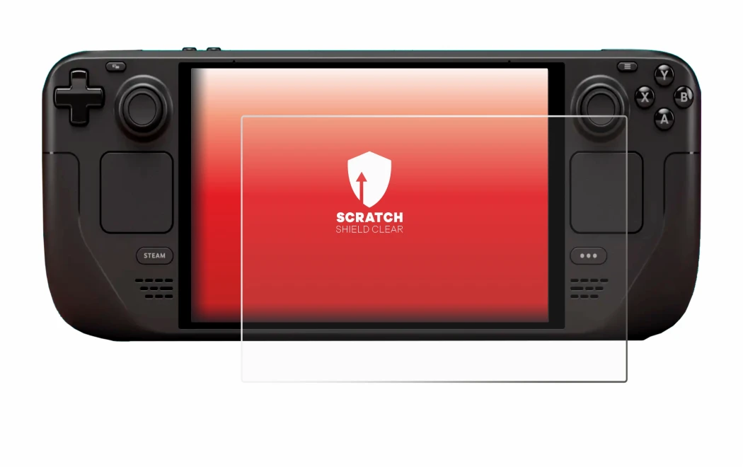 Image of the device Valve Steam Deck OLED with a wide variety of screen protectors.