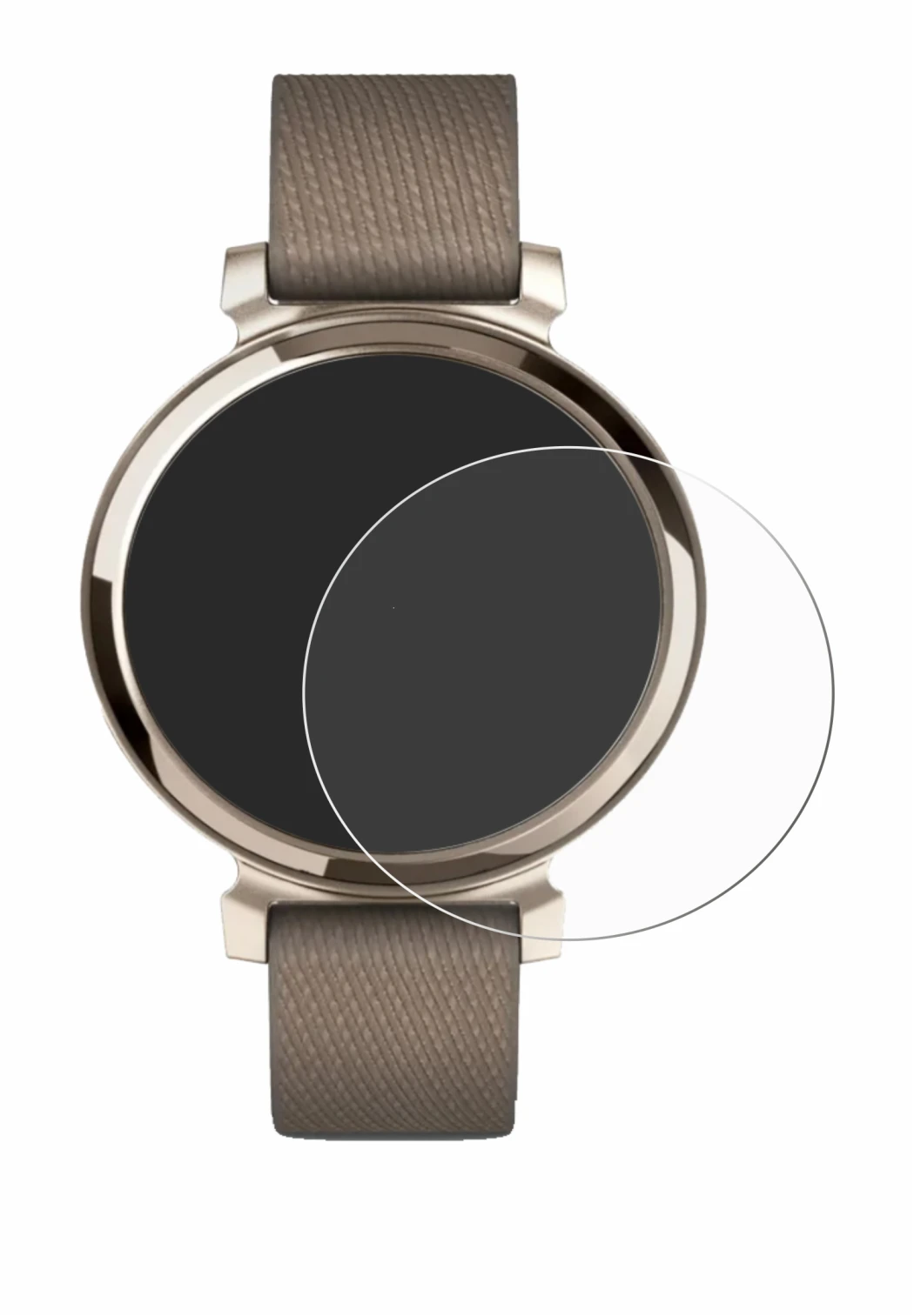 Image of the device Garmin Lily 2 with a wide variety of screen protectors.