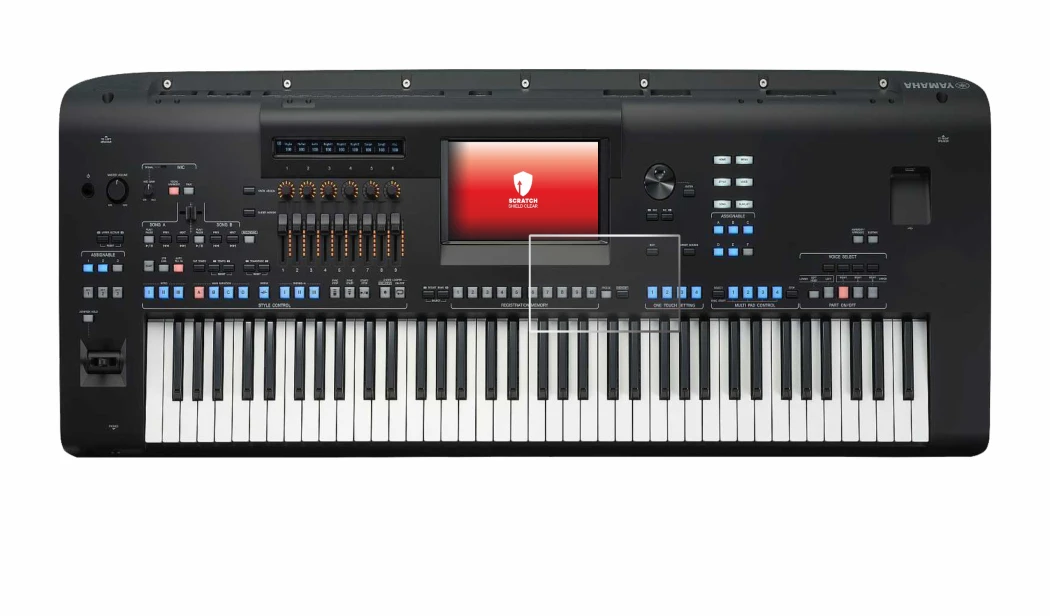 Image of the device Yamaha Genos2 with a wide variety of screen protectors.