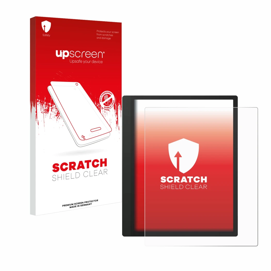 Front side of a product packaging with the brand logo upscreen. Next to it is the device Boox Tab Ultra C shown with the corre