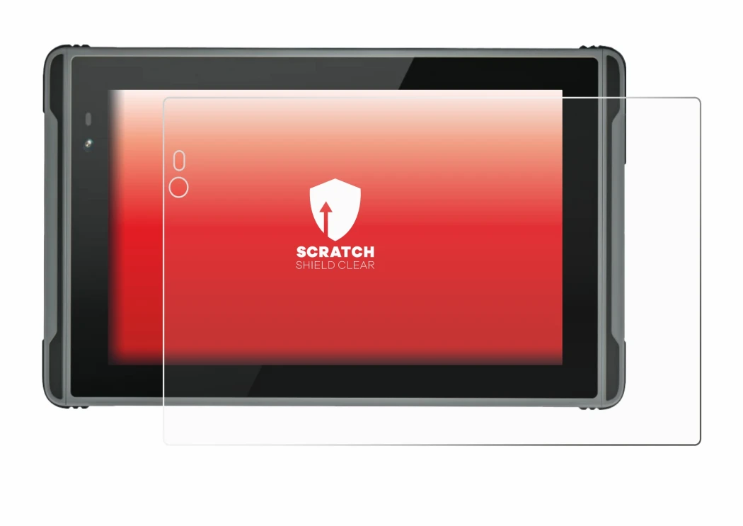 Image of the device Hugerock X7 with a wide variety of screen protectors.