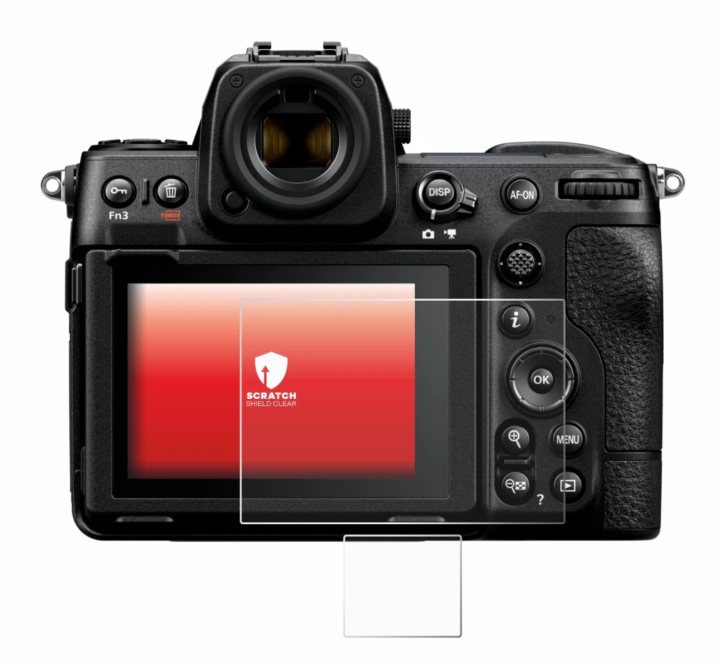 Image of the device Nikon Z 8 (Display + top plate display) with a wide variety of screen protectors.