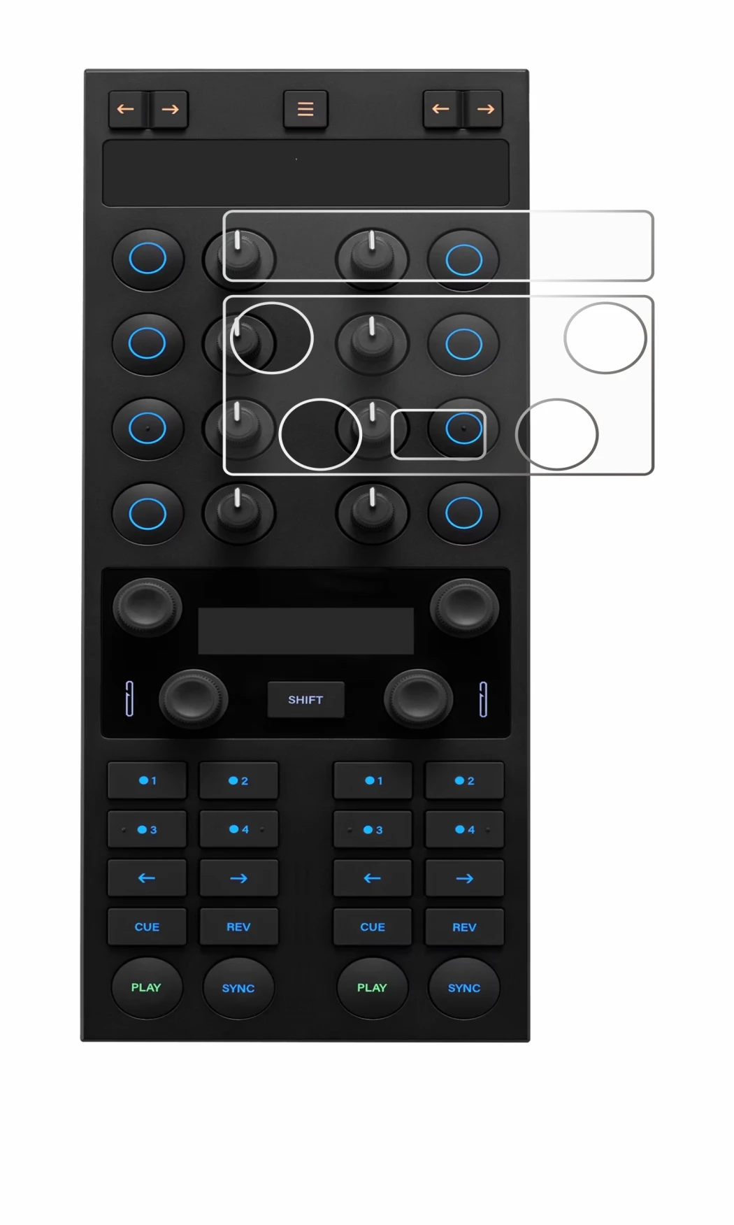 Image of the device Native Instruments Traktor Kontrol X1 MK3 with a wide variety of screen protectors.