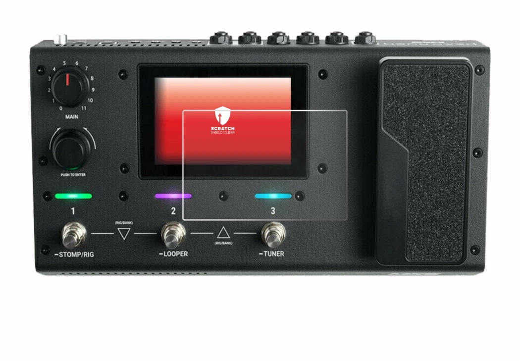 Image of the device Headrush MX5 with a wide variety of screen protectors.