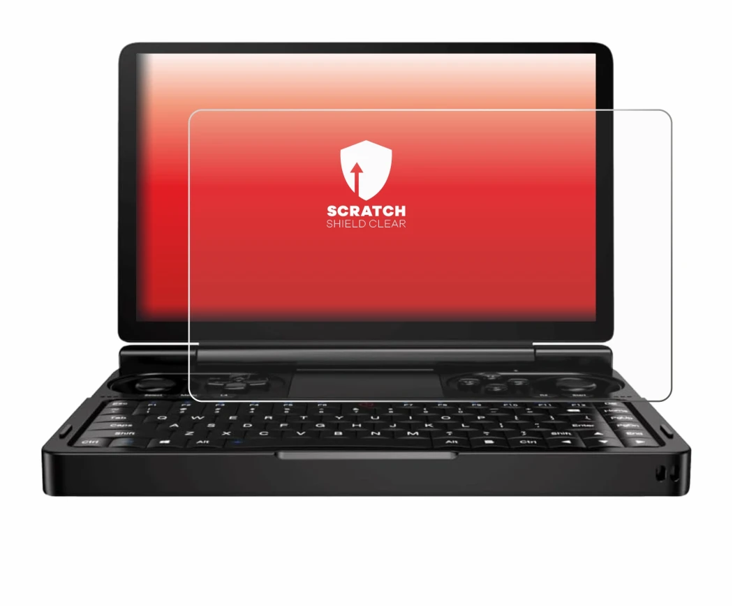 Image of the device GPD Win Mini (2024) with a wide variety of screen protectors.