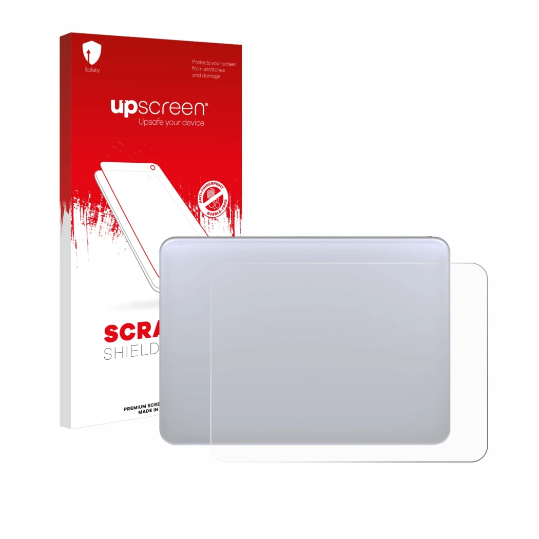 Front side of a product packaging with the brand logo upscreen. Next to it is the device Apple Magic 3 (Touch Trackpad) shown 