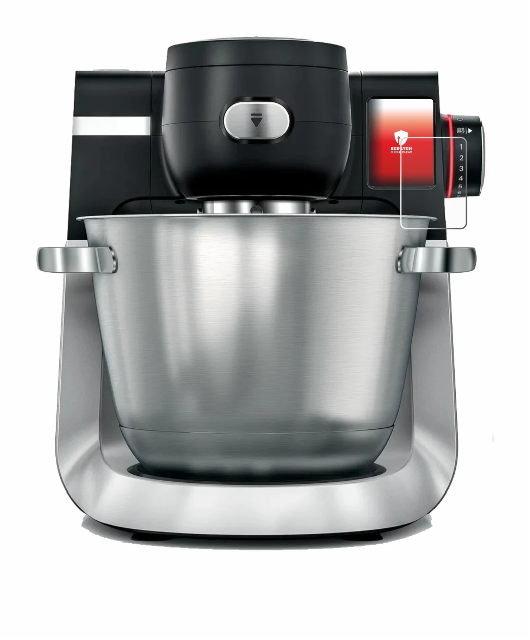 Image of the device Bosch MUM Serie 6 with a wide variety of screen protectors.
