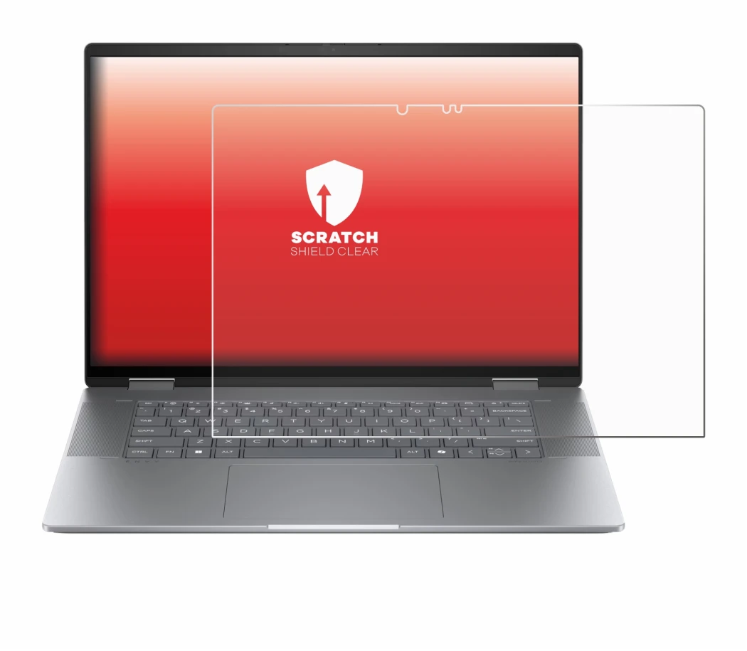 Image of the device HP Envy x360 2-in-1 16 with a wide variety of screen protectors.