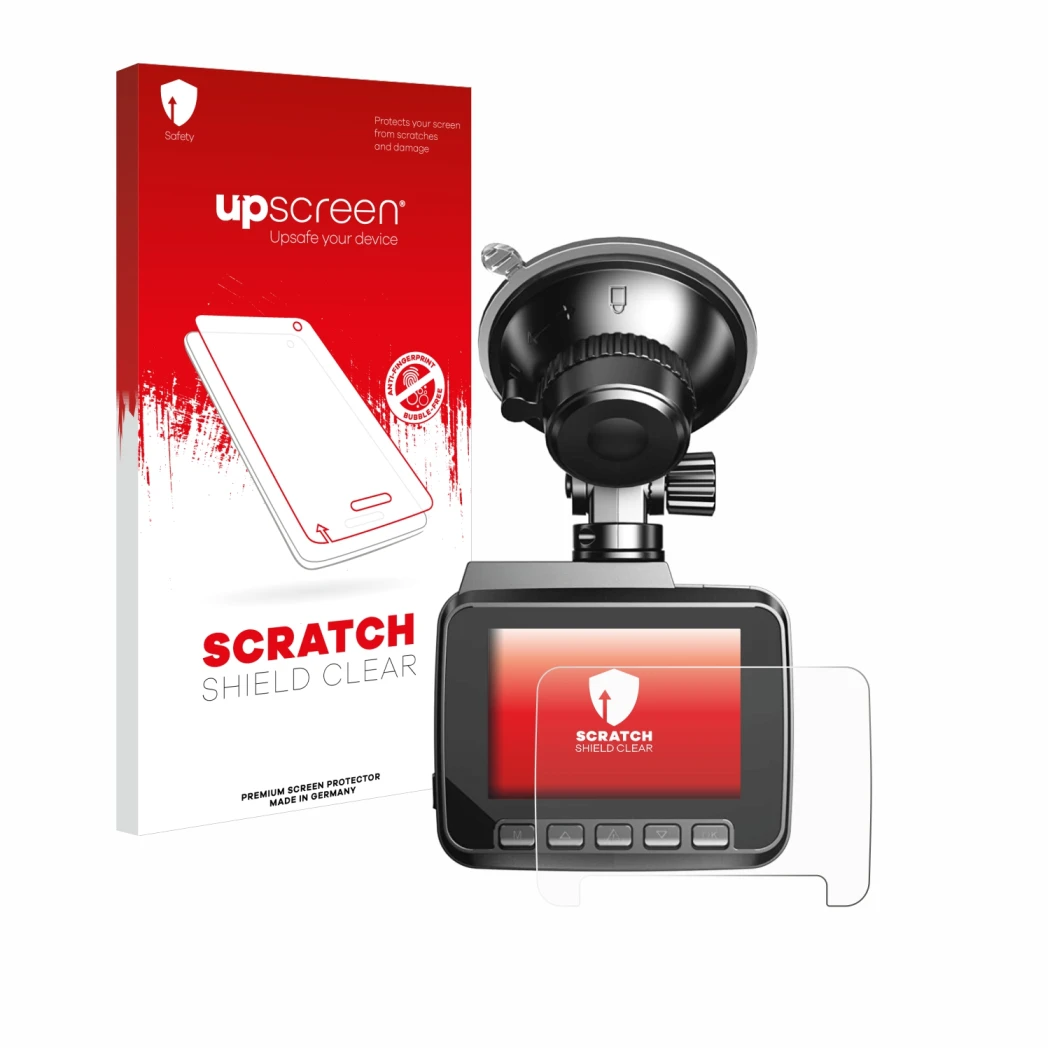 Front side of a product packaging with the brand logo upscreen. Next to it is the device Azdome IT-G63D shown with the corresp