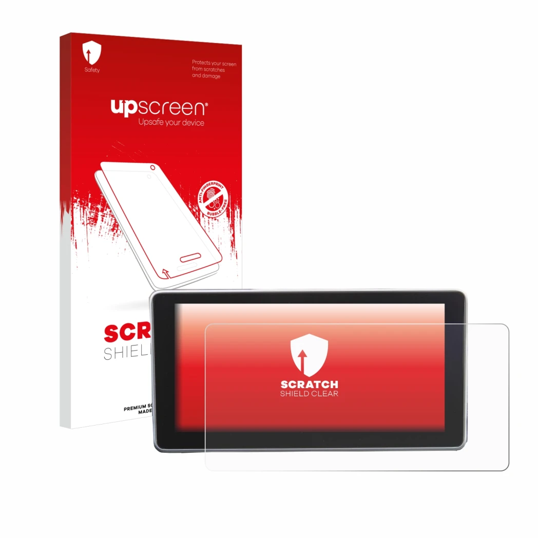 Front side of a product packaging with the brand logo upscreen. Next to it is the device Audi A4 B9 2016 MMI 8