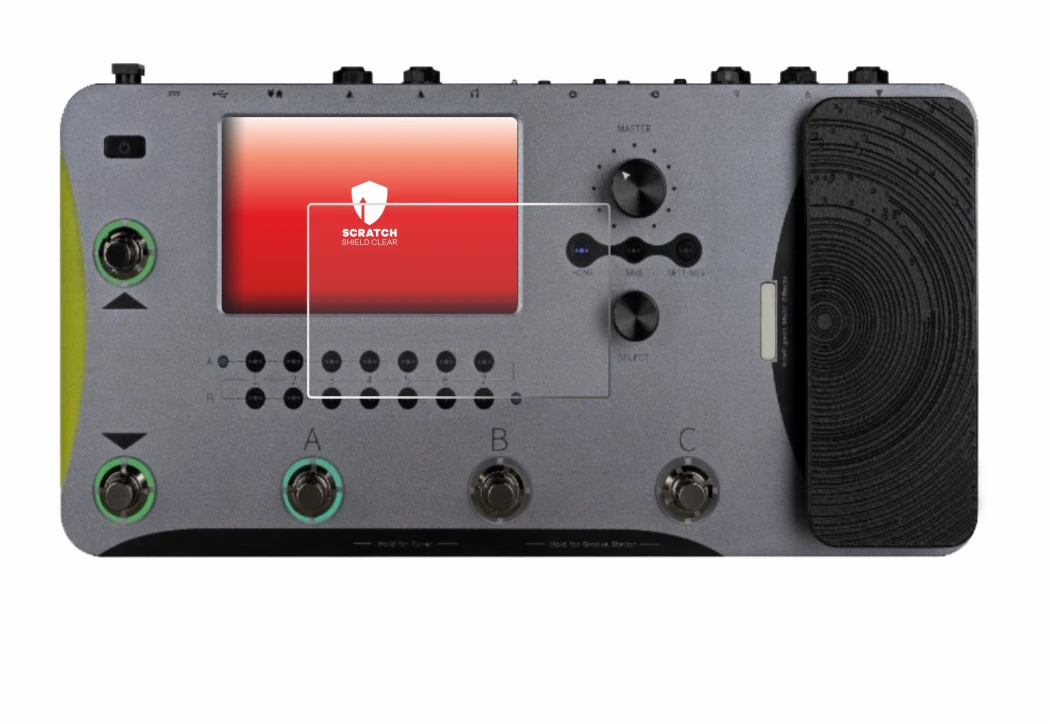 Image of the device Mooer GE1000 with a wide variety of screen protectors.