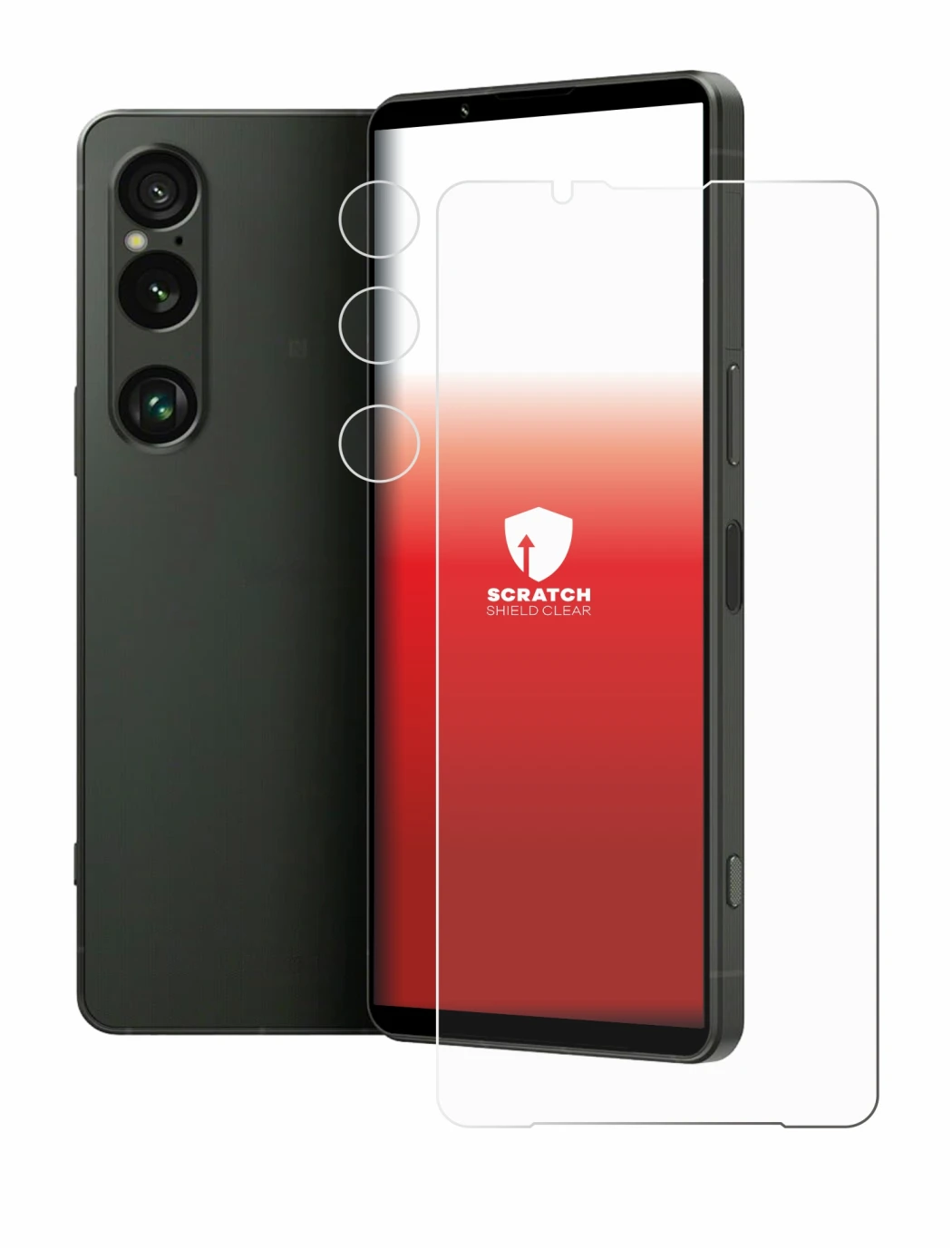 Image of the device Sony Xperia 1 VI (Front+Camera) with a wide variety of screen protectors.