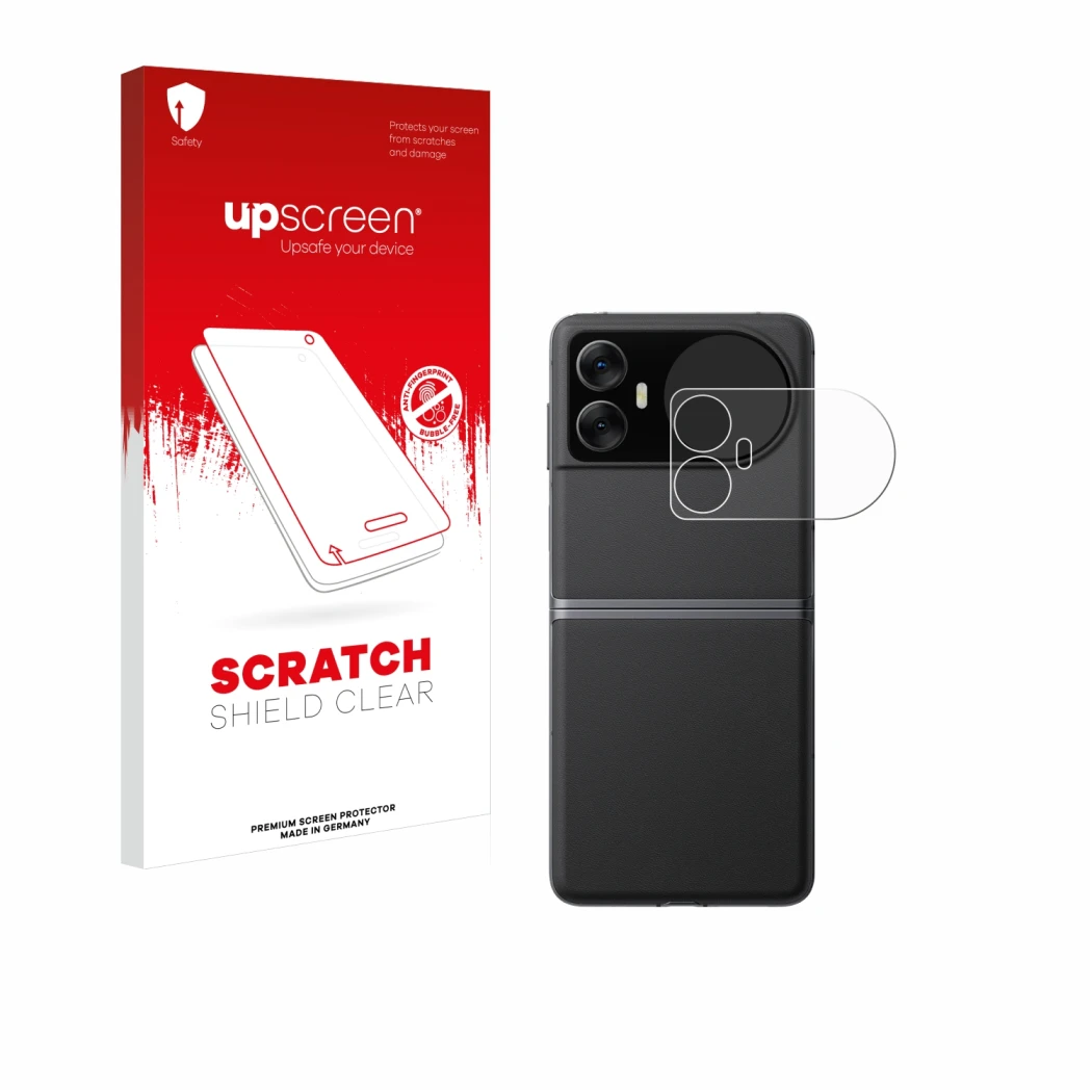Front side of a product packaging with the brand logo upscreen. Next to it is the device Blackview Hero 10 (Outer display) sho