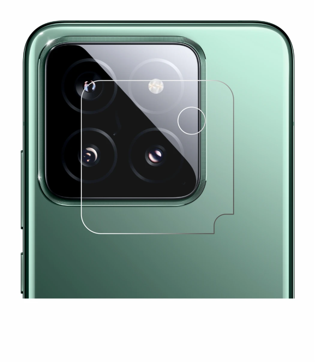 Image of the device Xiaomi 14 (ONLY Camera Lens) with a wide variety of screen protectors.