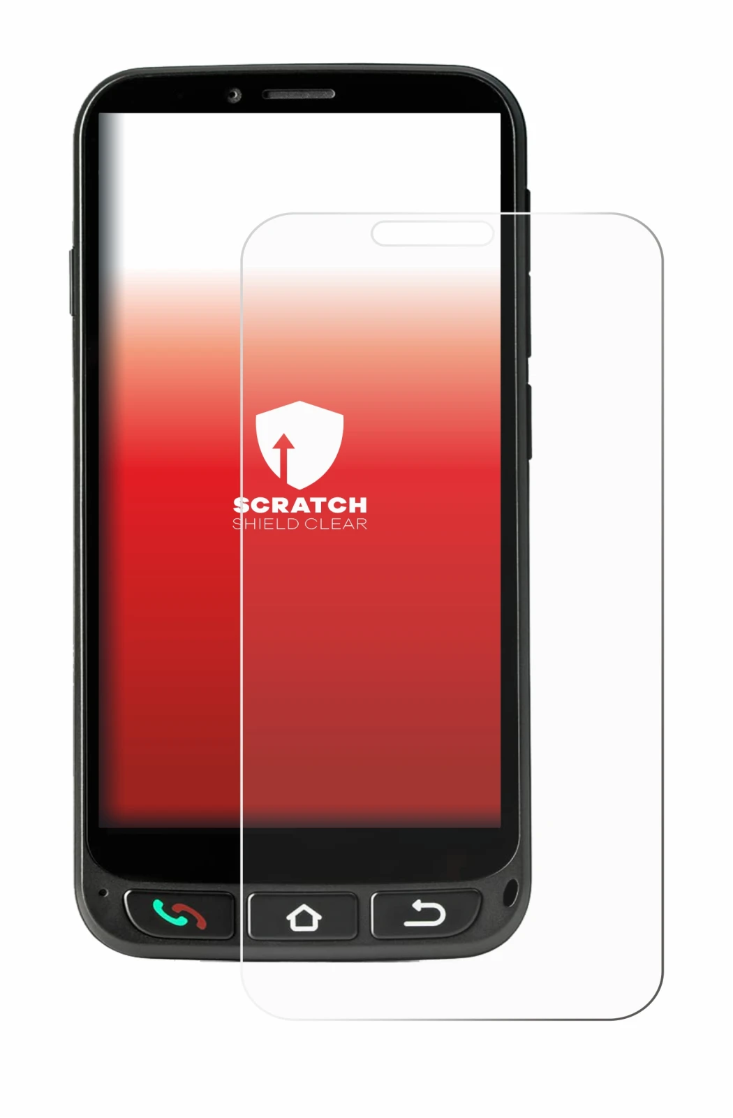 Image of the device SPC Zeus 4G Pro with a wide variety of screen protectors.