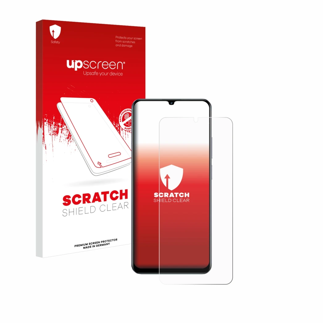 Front side of a product packaging with the brand logo upscreen. Next to it is the device realme C61 shown with the correspondi