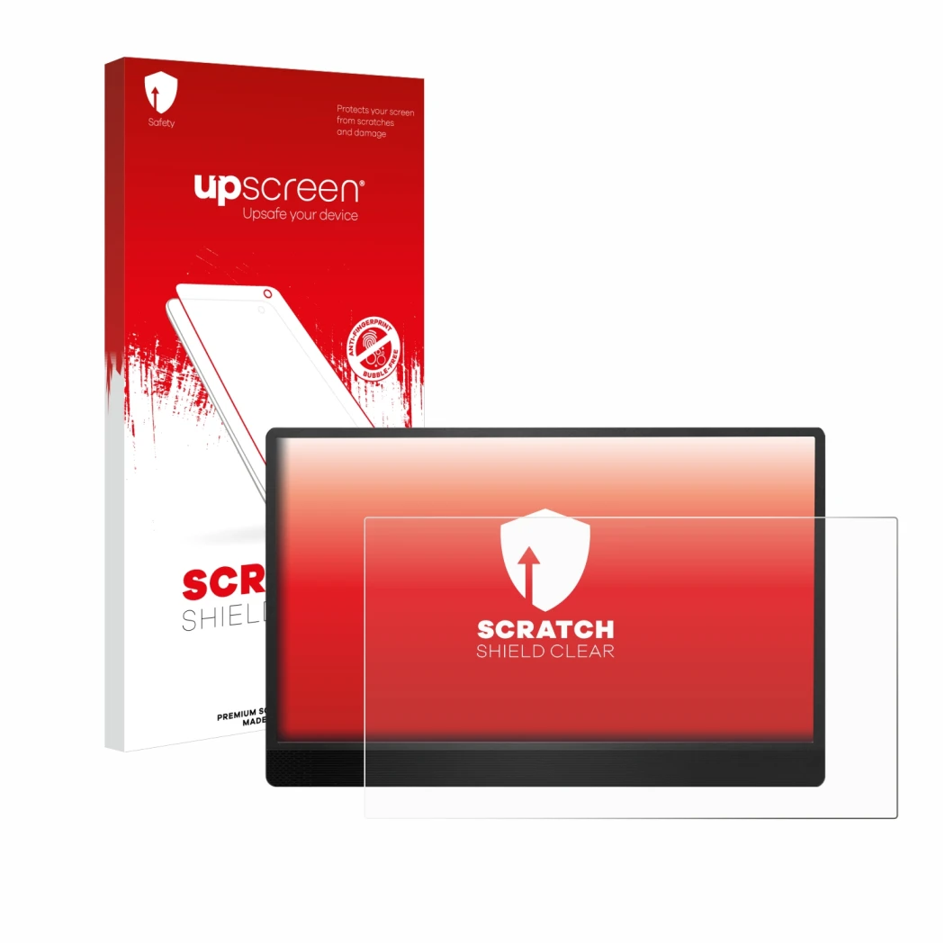 Front side of a product packaging with the brand logo upscreen. Next to it is the device MSI Pro MP161 E2 shown with the corre