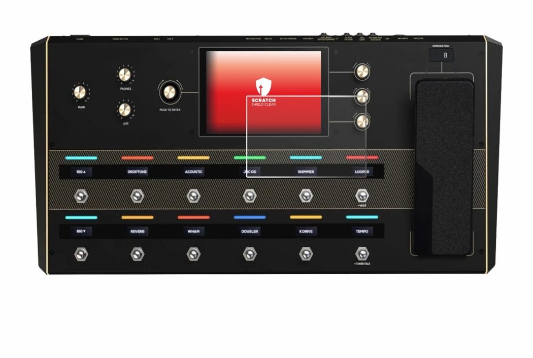 Image of the device Headrush Prime with a wide variety of screen protectors.