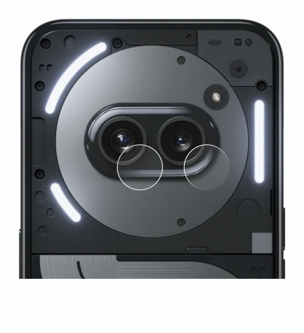 Image of the device Nothing Phone (2a) Plus (ONLY Camera Lens) with a wide variety of screen protectors.