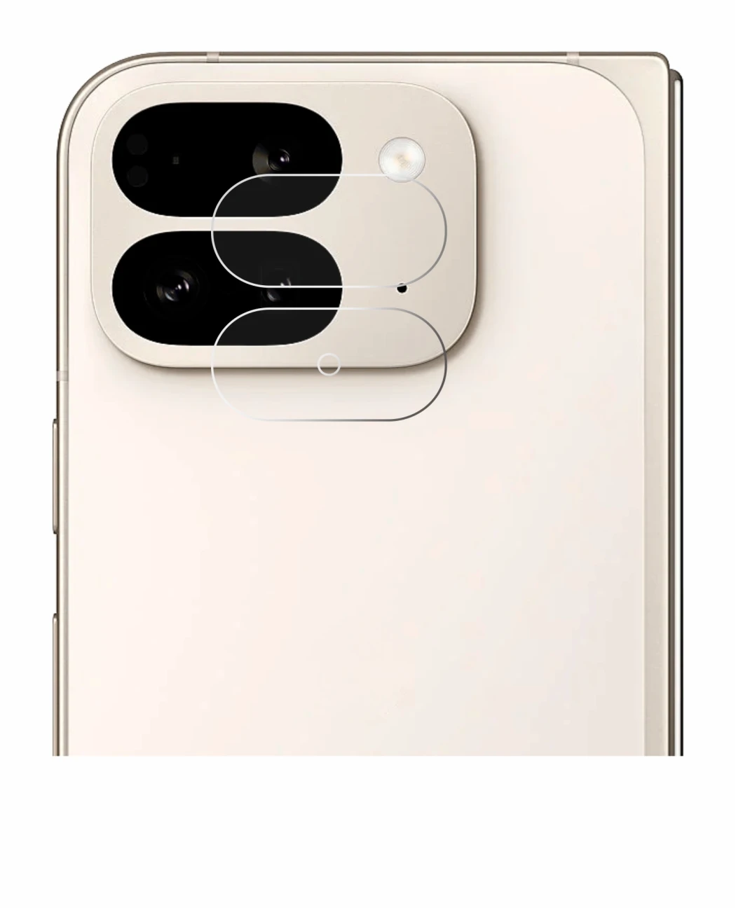 Image of the device Google Pixel 9 Pro Fold (ONLY Camera Lens) with a wide variety of screen protectors.