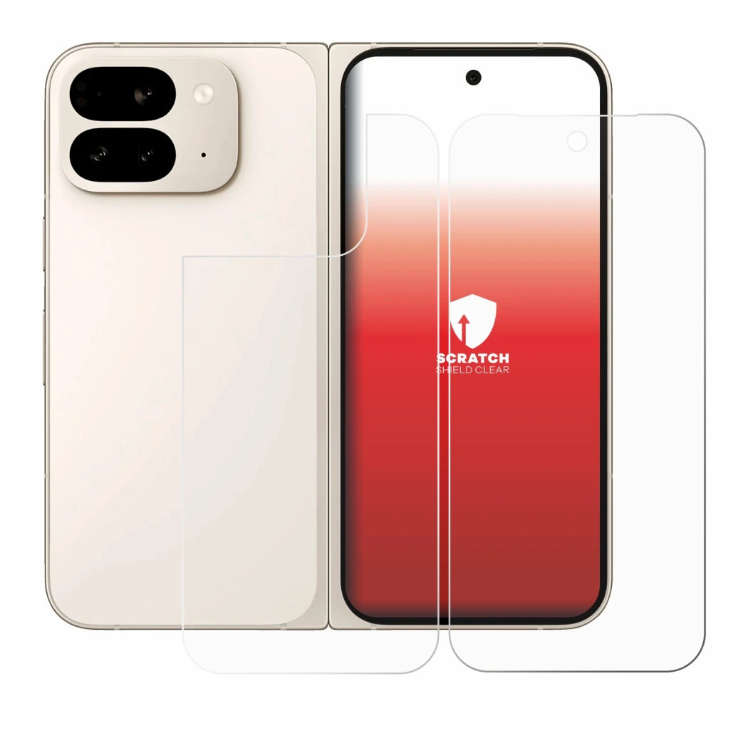 Image of the device Google Pixel 9 Pro Fold (Front+Back) with a wide variety of screen protectors.