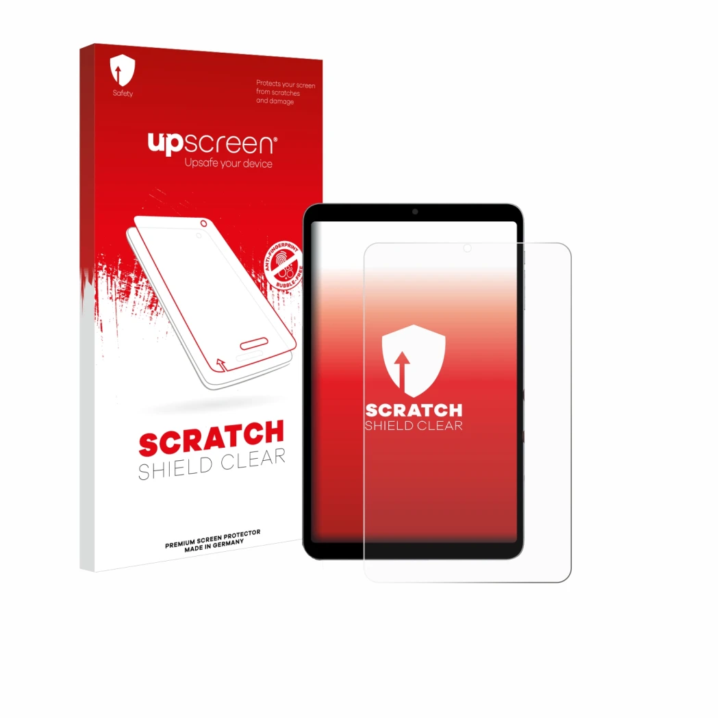 Front side of a product packaging with the brand logo upscreen. Next to it is the device Alldocube iPlay 60 Mini Pro shown wit