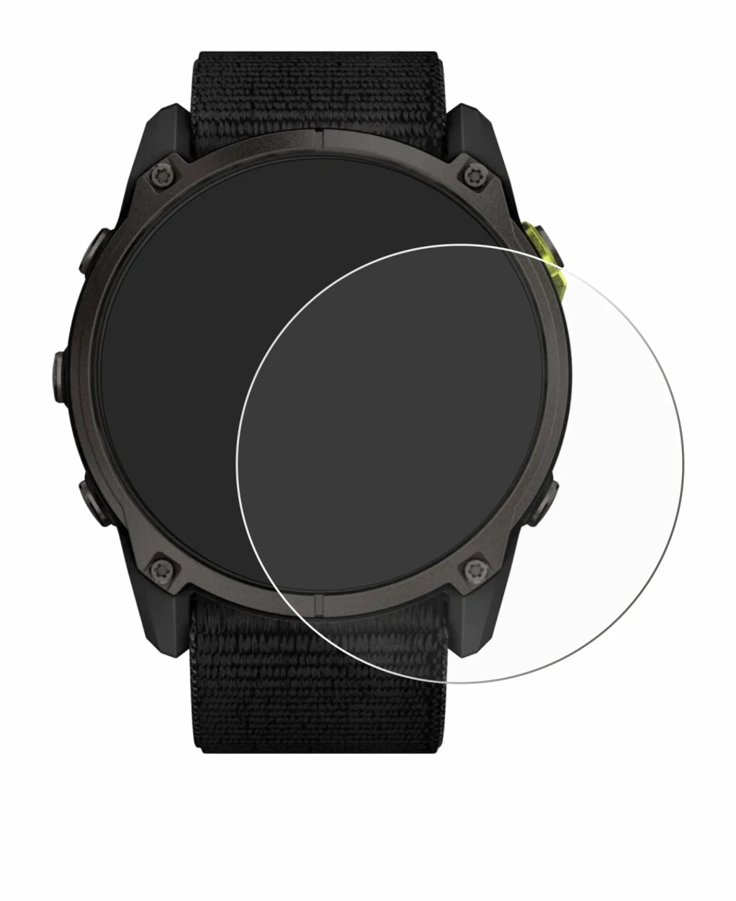 Image of the device Garmin Enduro 3 with a wide variety of screen protectors.