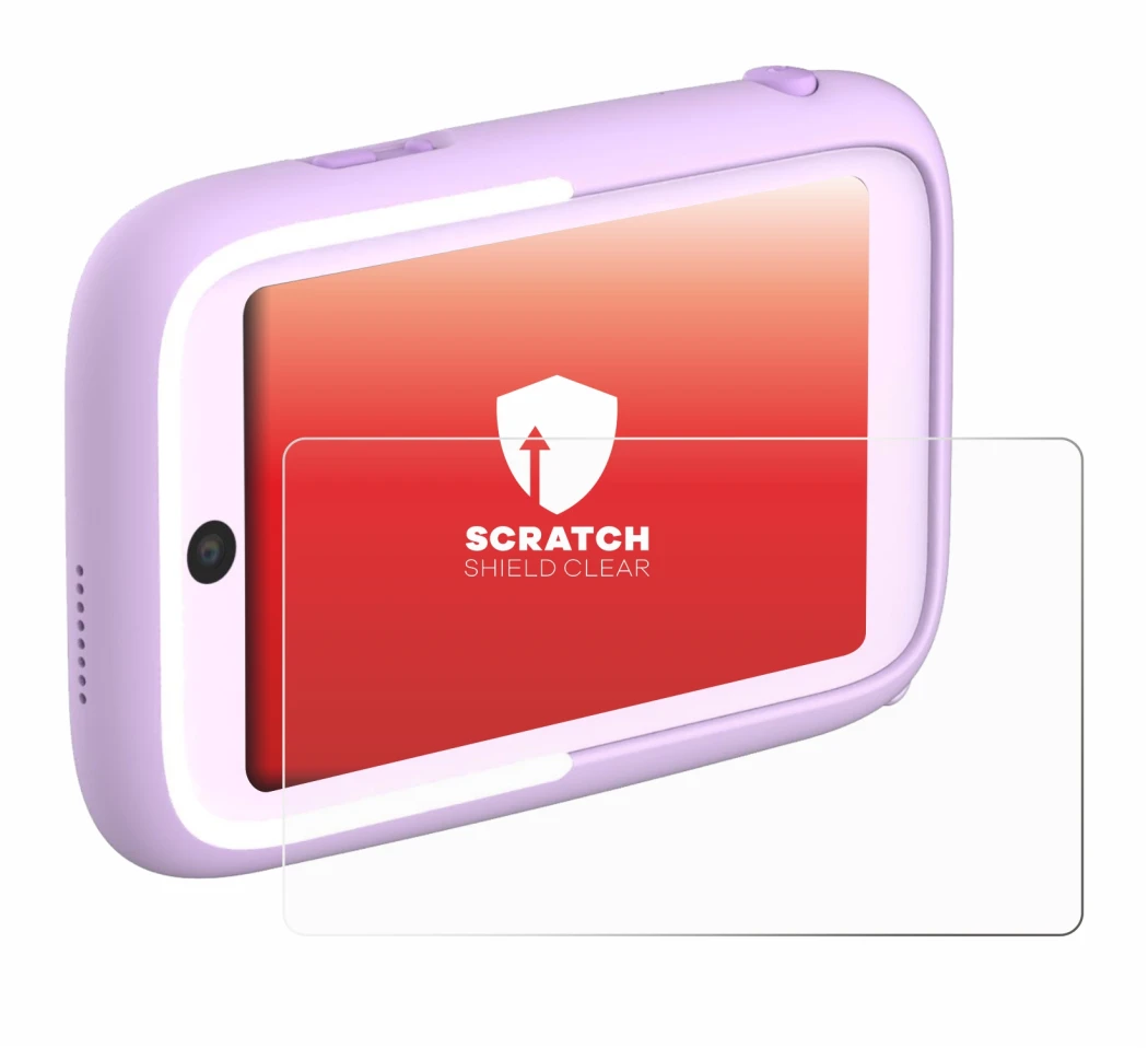 Image of the device Myfirst Camera 50 with a wide variety of screen protectors.