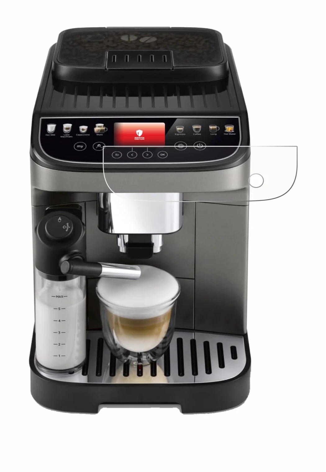 Image of the device DeLonghi Magnifica Evo Next with a wide variety of screen protectors.