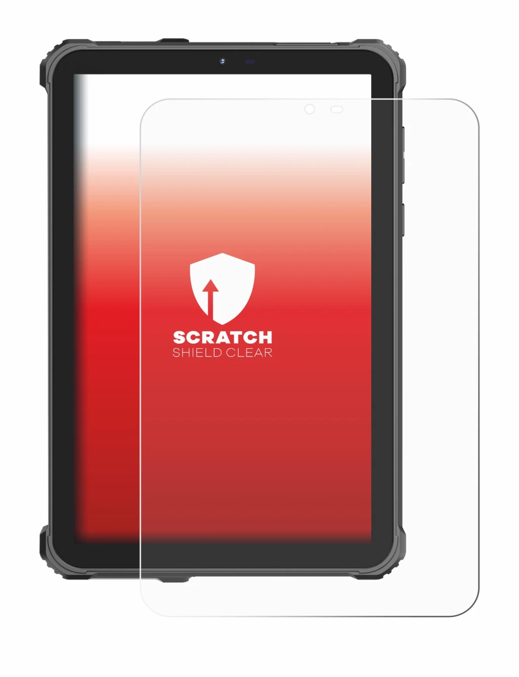 Image of the device Oukitel RT3 Pro with a wide variety of screen protectors.