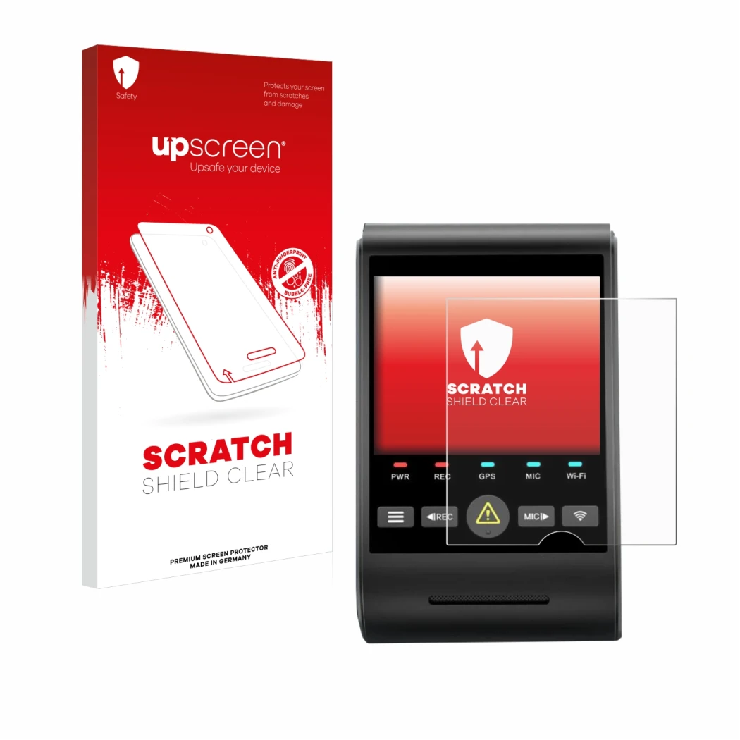 Front side of a product packaging with the brand logo upscreen. Next to it is the device VIOFO A229 PRO shown with the corresp