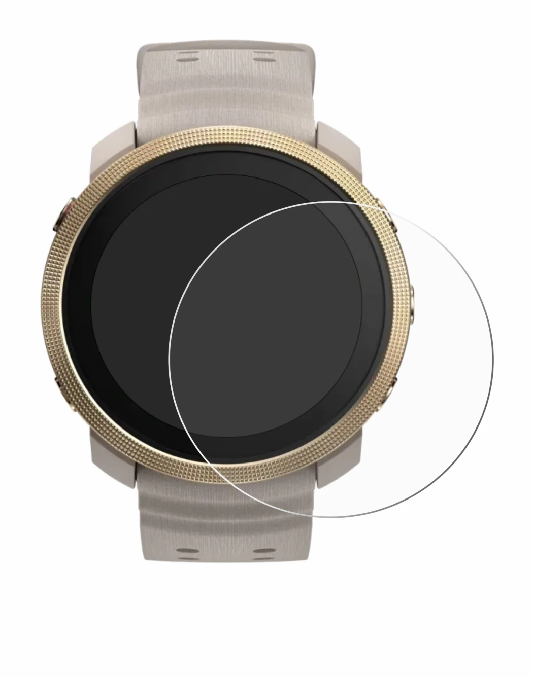 Image of the device Polar Vantage M3 with a wide variety of screen protectors.