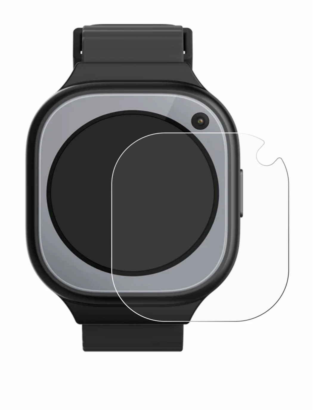 Image of the device Xplora X6Pro with a wide variety of screen protectors.