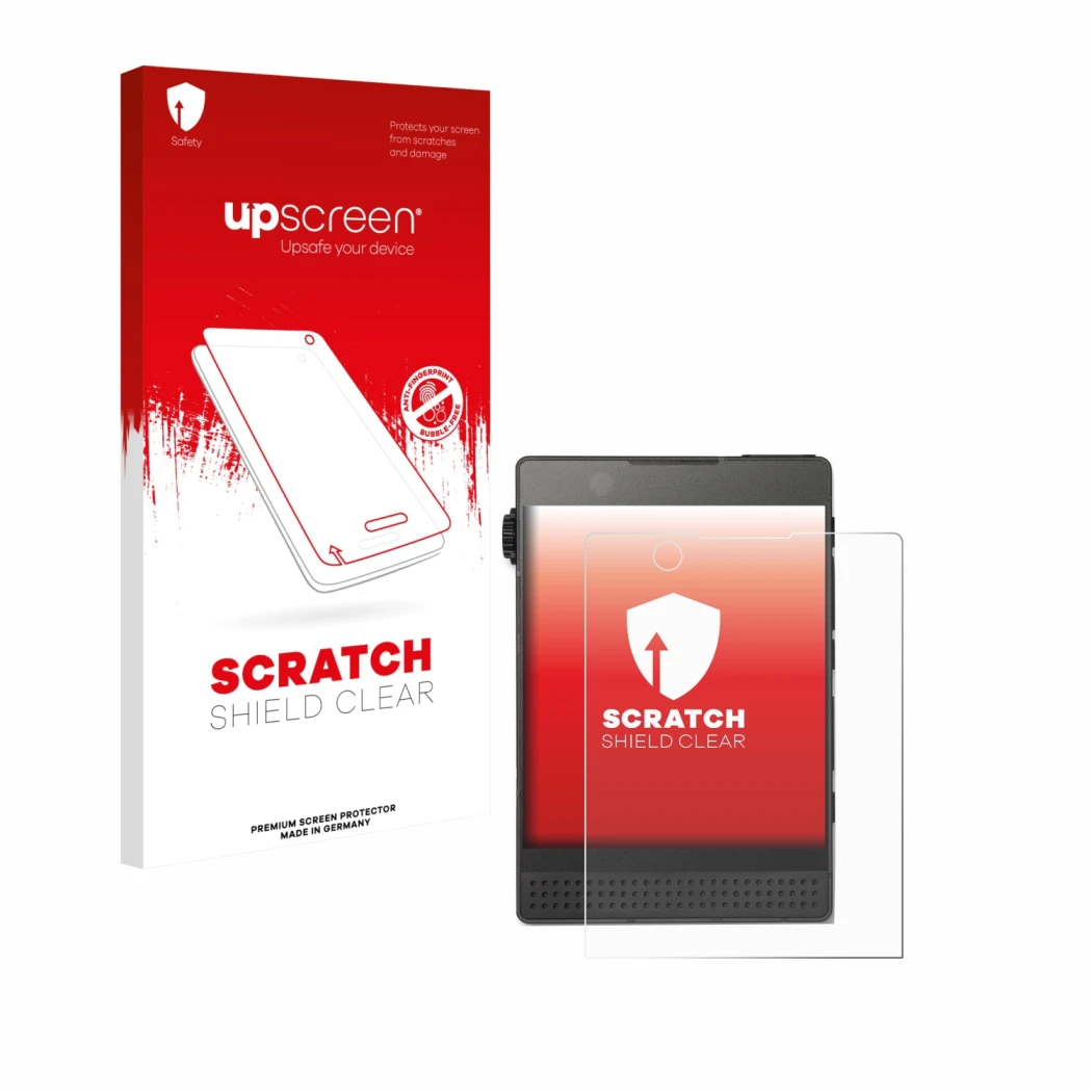 Front side of a product packaging with the brand logo upscreen. Next to it is the device Light Phone 3 shown with the correspo