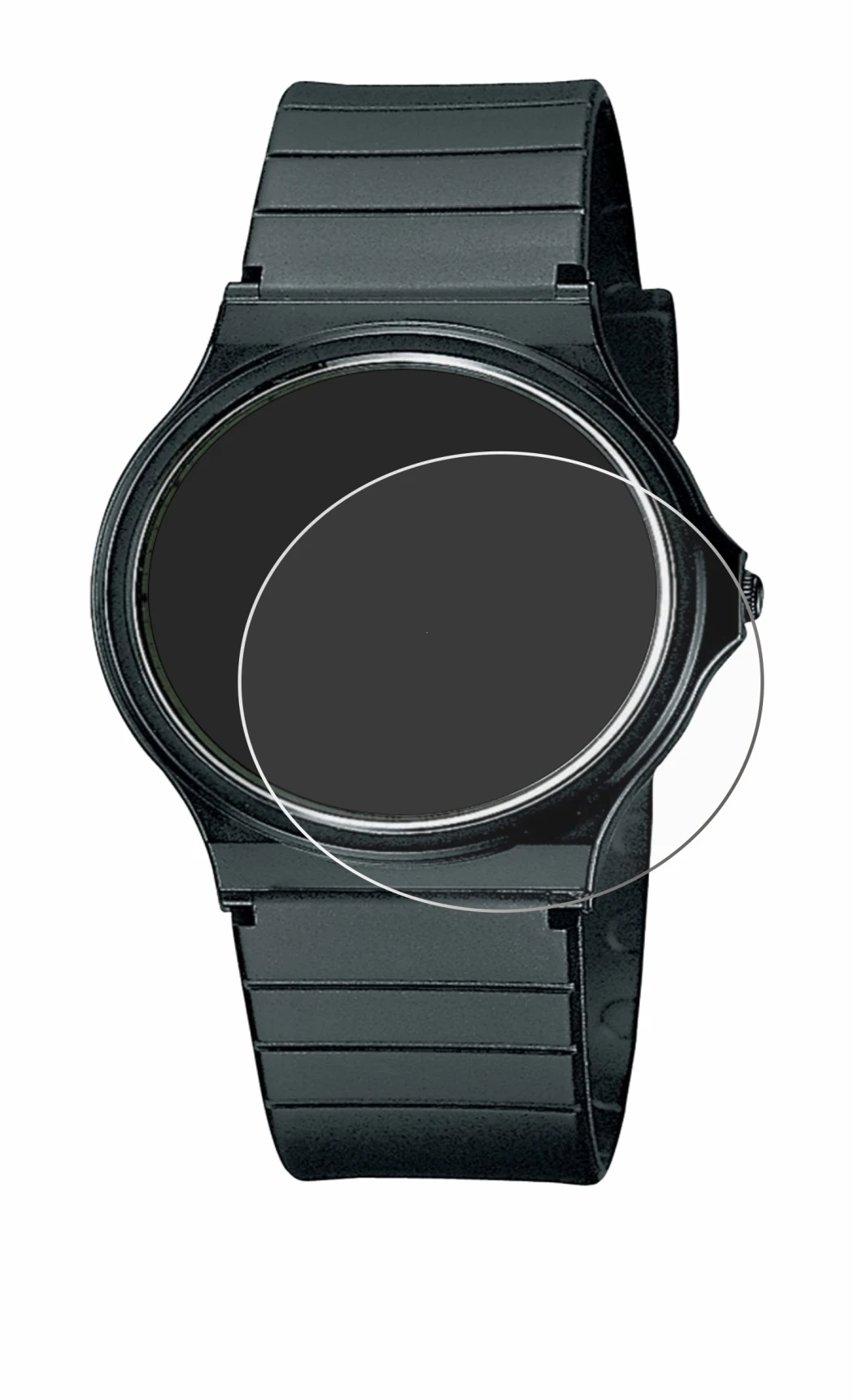 Image of the device Casio Collection MQ-24 with a wide variety of screen protectors.