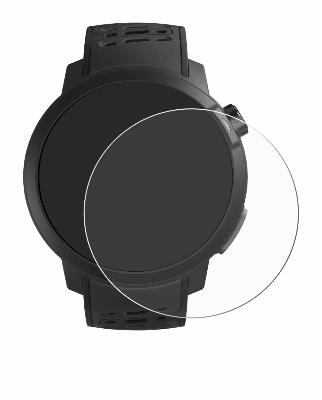 Image of the device Coros Pace Pro with a wide variety of screen protectors.