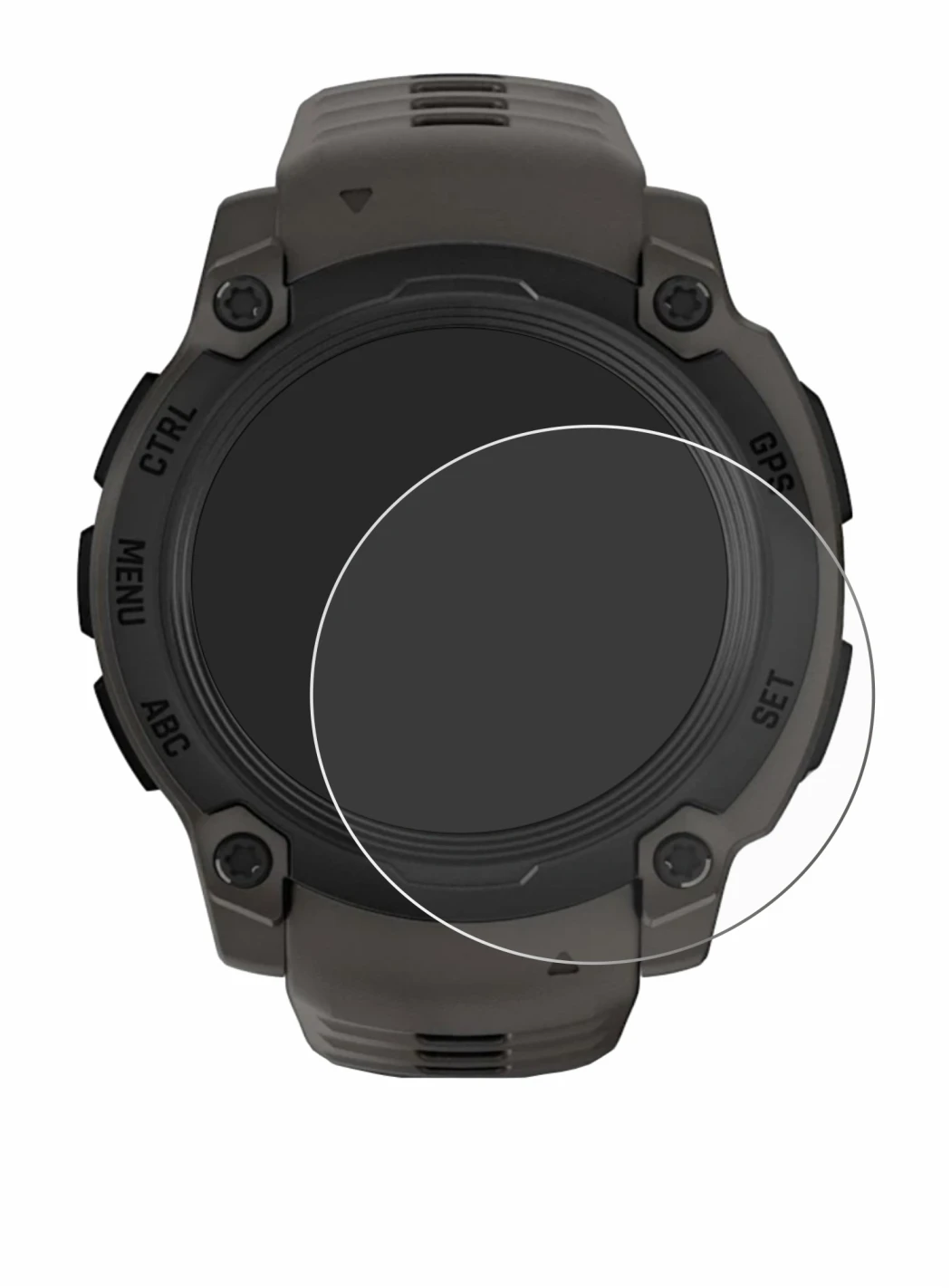 Image of the device Garmin Instinct E (40 mm) with a wide variety of screen protectors.